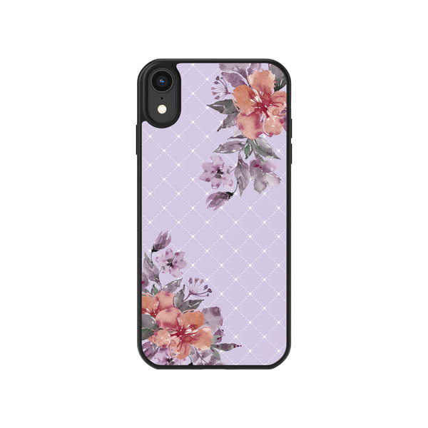 Purple Flowers (Quilted) iPhone Case